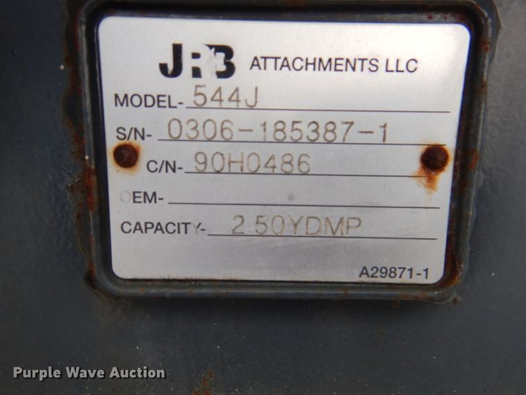 image for item DL8771 2006 John Deere 544J  wheel loader