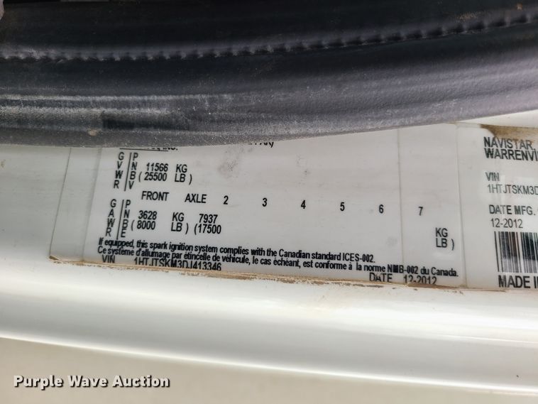 image for item DL8778 2013 International DuraStar 4300  utility / service truck