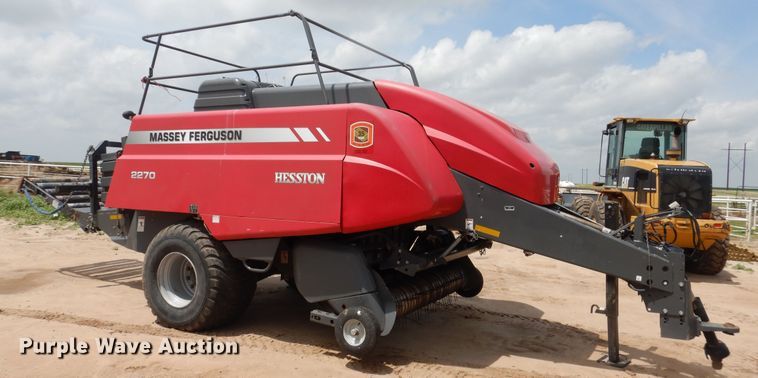 image for item DL0333 2017 Massey Ferguson 2270  large square baler