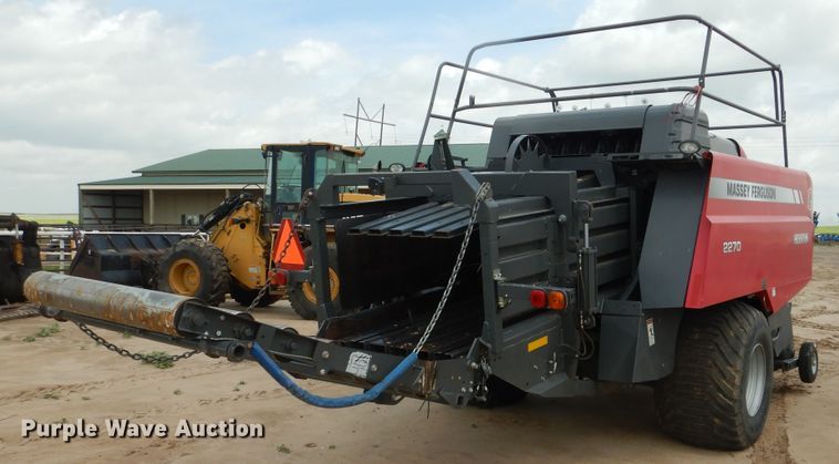 image for item DL0333 2017 Massey Ferguson 2270  large square baler
