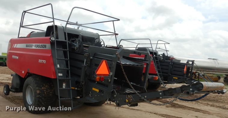 image for item DL0333 2017 Massey Ferguson 2270  large square baler