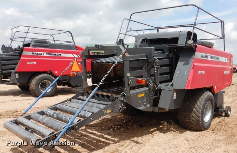 image for item DL0334 2017 Massey Ferguson 2270  large square baler