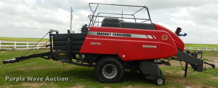 image for item DL0335 2017 Massey Ferguson 2270  large square baler