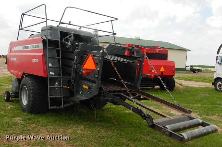 image for item DL0335 2017 Massey Ferguson 2270  large square baler