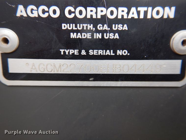 image for item DL0335 2017 Massey Ferguson 2270  large square baler