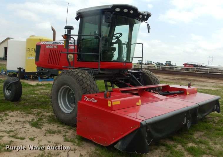 image for item DL0336 2017 Massey Ferguson WR9870  windrower