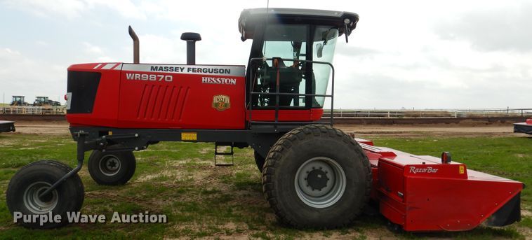 image for item DL0336 2017 Massey Ferguson WR9870  windrower