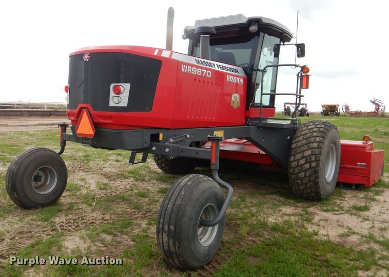 image for item DL0336 2017 Massey Ferguson WR9870  windrower