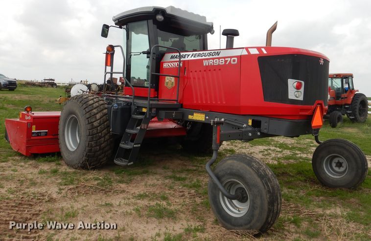 image for item DL0336 2017 Massey Ferguson WR9870  windrower