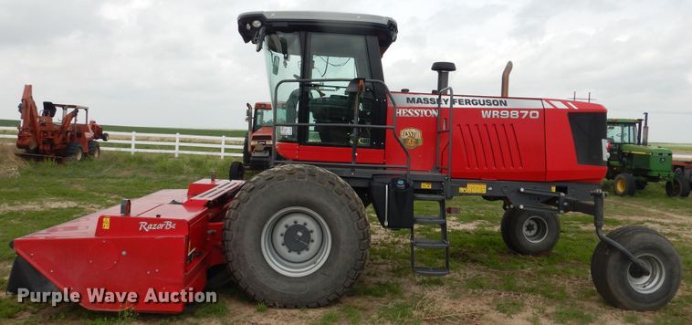 image for item DL0336 2017 Massey Ferguson WR9870  windrower
