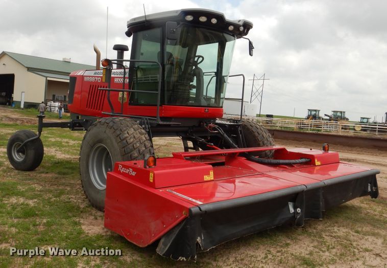 image for item DL0337 2017 Massey Ferguson WR9870  windrower