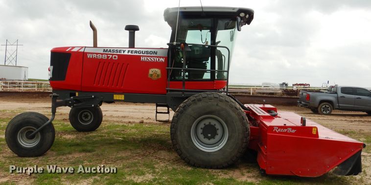 image for item DL0337 2017 Massey Ferguson WR9870  windrower