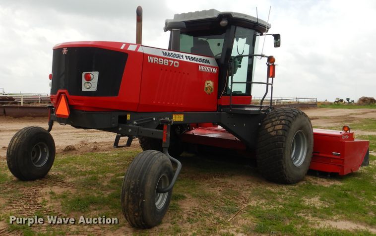 image for item DL0337 2017 Massey Ferguson WR9870  windrower