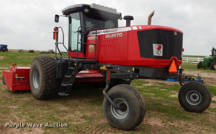 image for item DL0337 2017 Massey Ferguson WR9870  windrower