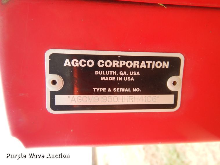 image for item DL0337 2017 Massey Ferguson WR9870  windrower