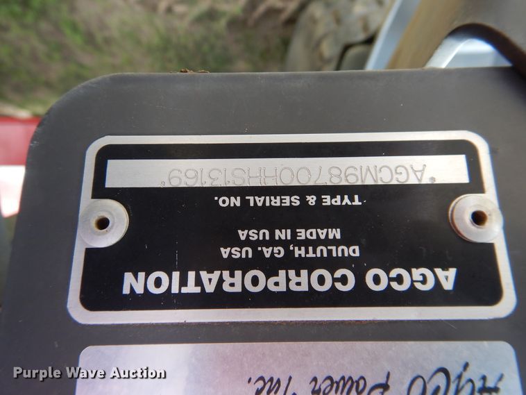 image for item DL0337 2017 Massey Ferguson WR9870  windrower