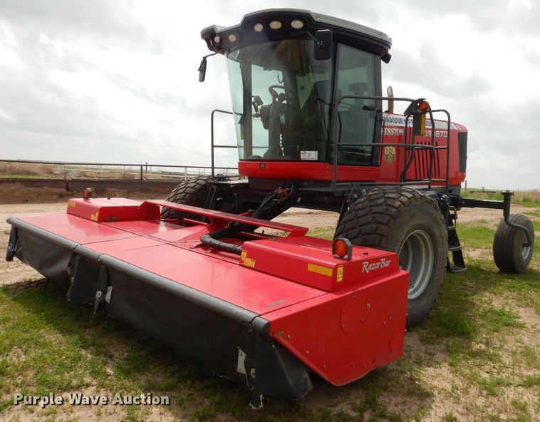 image for item DL0338 2017 Massey Ferguson WR9870  windrower