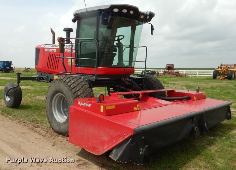 image for item DL0338 2017 Massey Ferguson WR9870  windrower