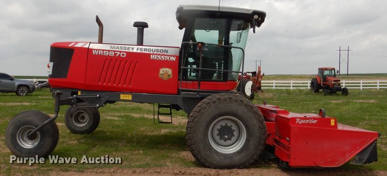 image for item DL0338 2017 Massey Ferguson WR9870  windrower