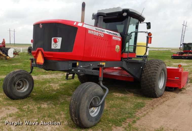 image for item DL0338 2017 Massey Ferguson WR9870  windrower
