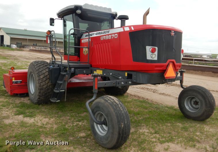 image for item DL0338 2017 Massey Ferguson WR9870  windrower
