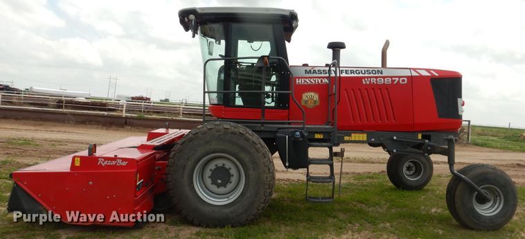 image for item DL0338 2017 Massey Ferguson WR9870  windrower