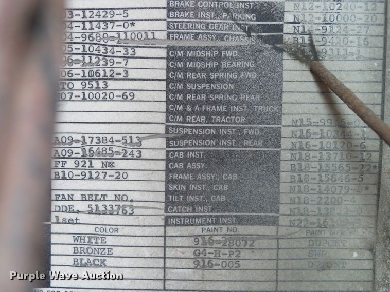 image for item GR9449 1975 White 8664T  grain truck