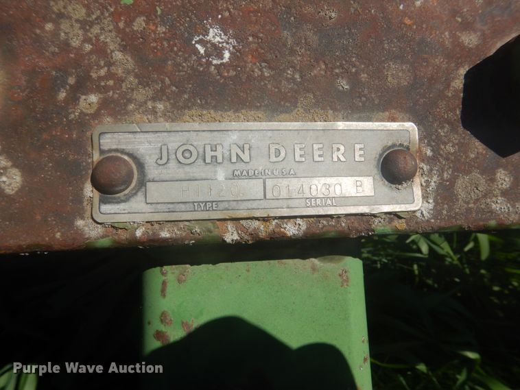 image for item HE9712 John Deere H1120  tandem disk