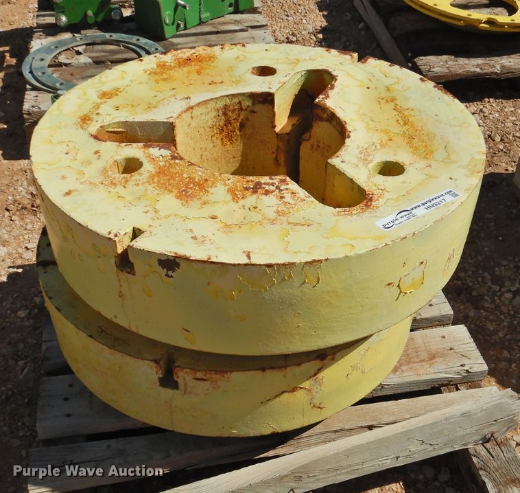 (4) John Deere 4840 wheel weights in Dalhart, TX Item HN9217 sold