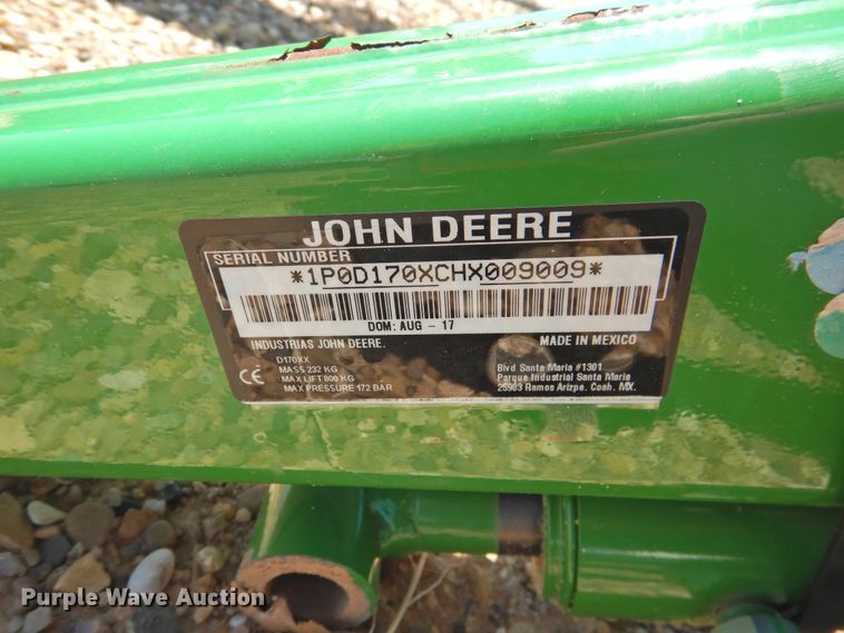 image for item HQ9256 John Deere D170  loader