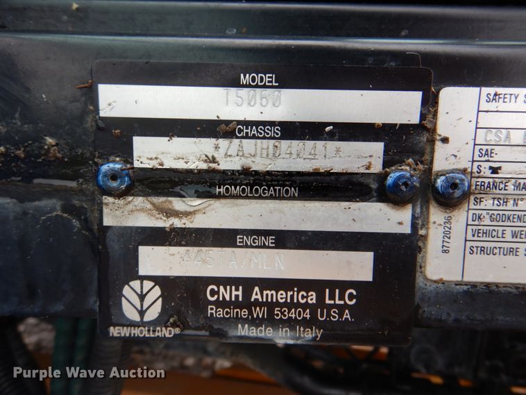 image for item HX9223 New Holland T5060  tractor
