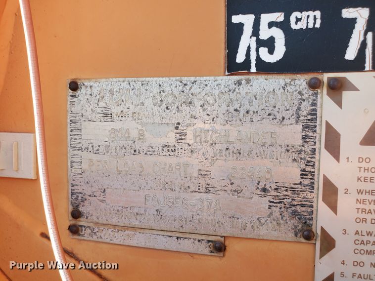 image for item IH9272 Lull 844B Highlander  telehandler