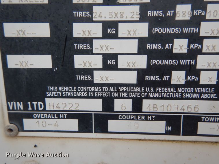 image for item IL9428 2004 Timpte  grain trailer