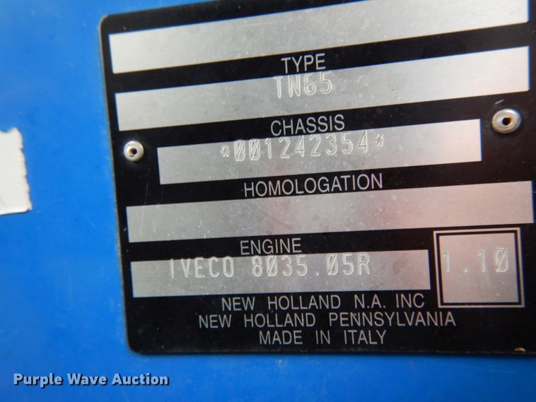 image for item IL9431 2001 New Holland TN65  MFWD tractor