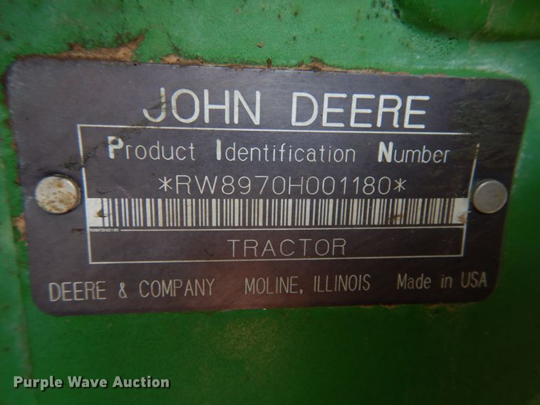 image for item IL9433 1993 John Deere 8970  4WD tractor