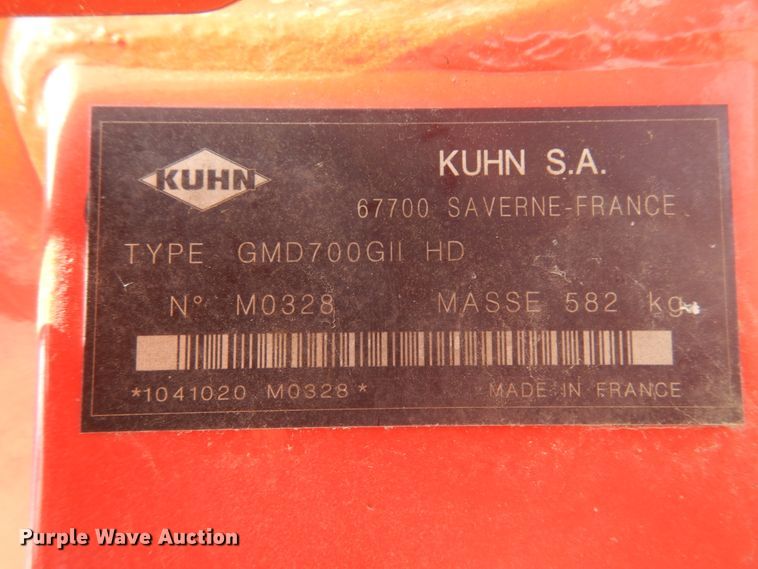 image for item IL9442 Kuhn GMD700-GIIHD  disc mower