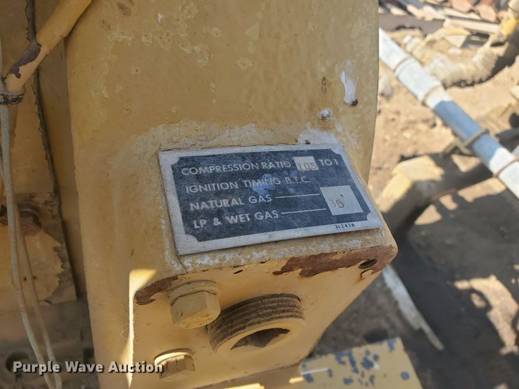 image for item IU9507 Caterpillar 3306 10.5L six cylinder natural gas engine