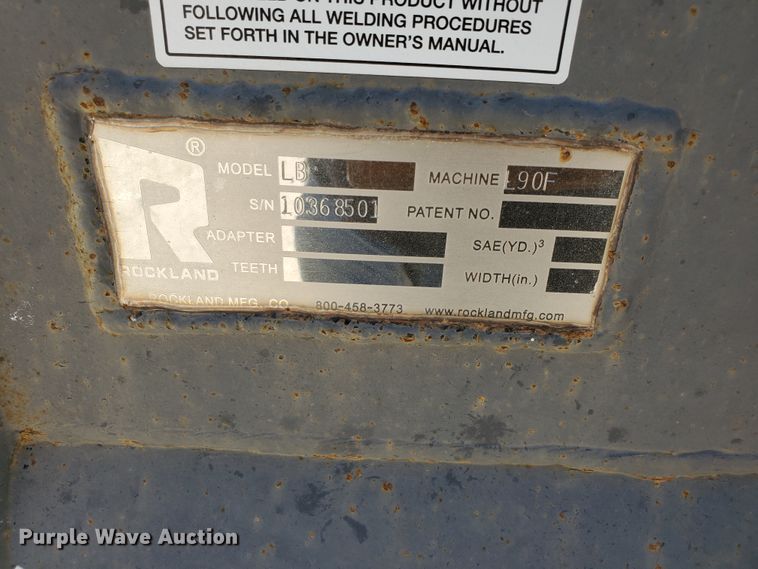 image for item IX9939 Rockland LB  108"W bucket