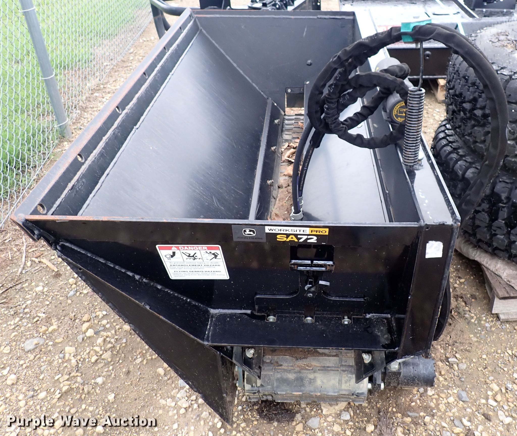 2017 John Deere SA72 72"W skid steer side discharge bucket in Wichita