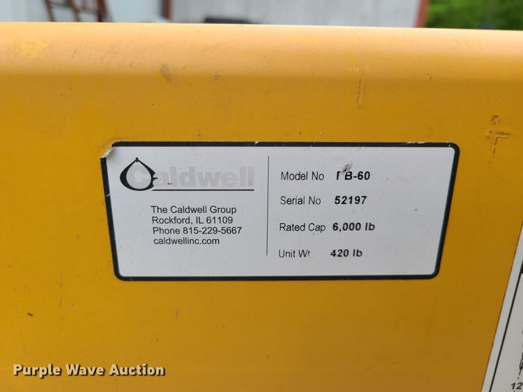 image for item HM9859 Caldwell forklift boom