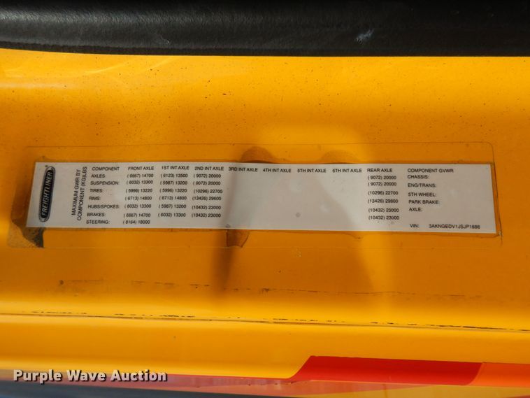 image for item DC2090 2018 Freightliner Cascadia 125  semi truck