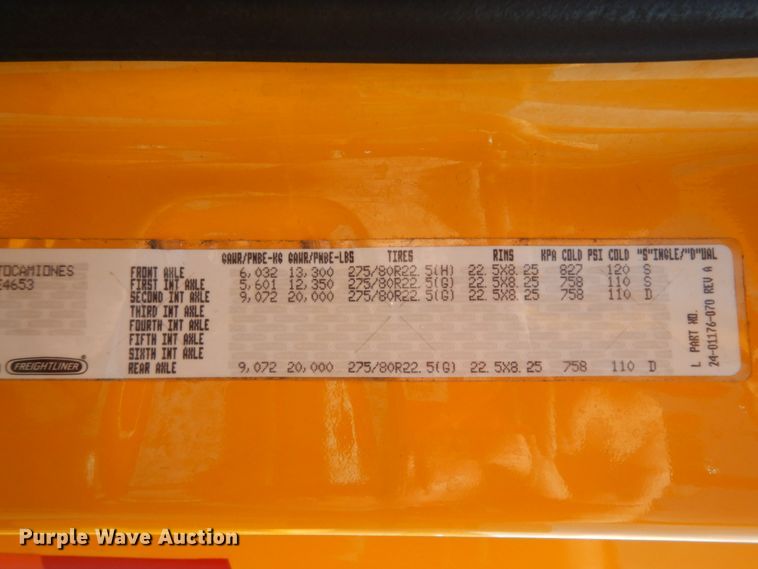 image for item DC2091 2016 Freightliner Cascadia 125  semi truck