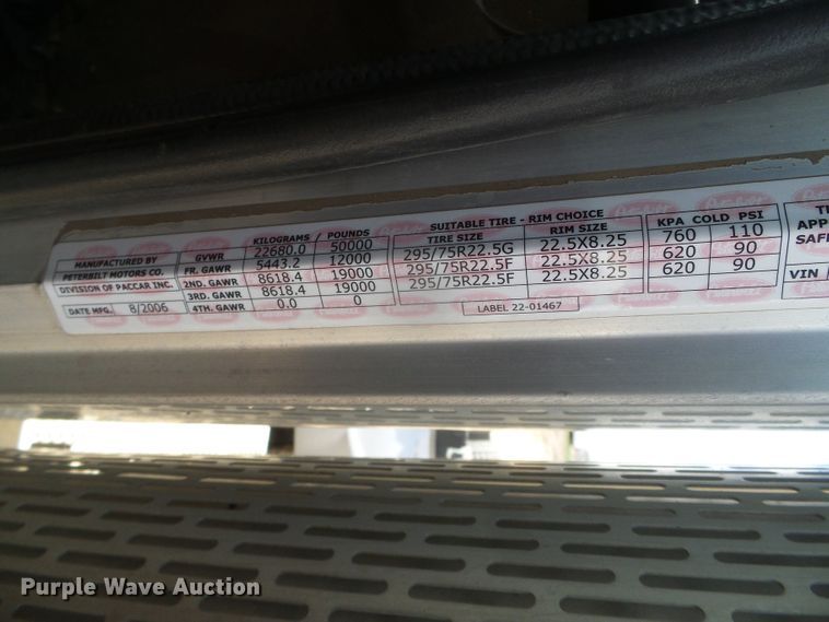 image for item DI5636 2007 Peterbilt 379  semi truck