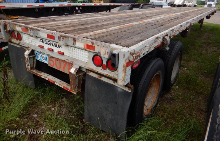 image for item DJ0457 1991 Fruehauf  flatbed trailer