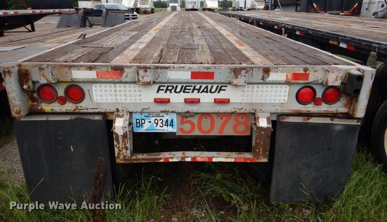 image for item DJ0457 1991 Fruehauf  flatbed trailer