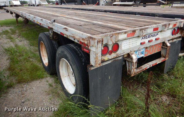 image for item DJ0457 1991 Fruehauf  flatbed trailer