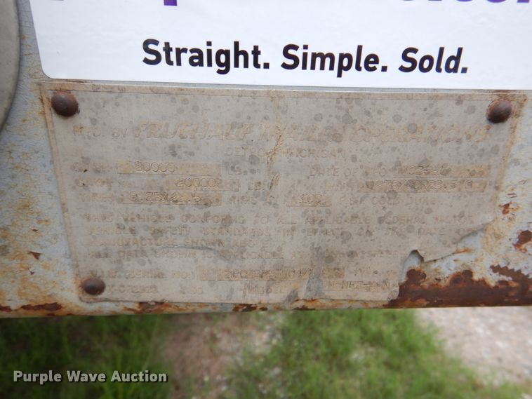 image for item DJ0457 1991 Fruehauf  flatbed trailer