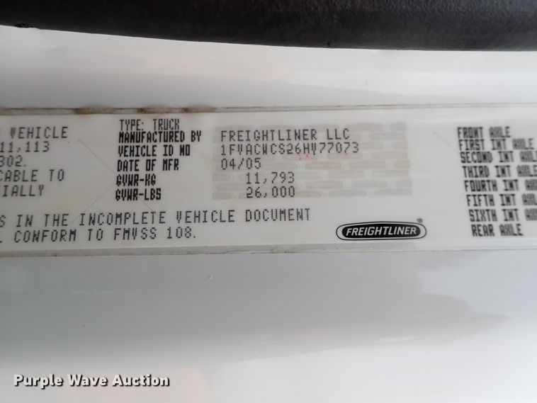 image for item DJ5545 2006 Freightliner M2  flatbed truck