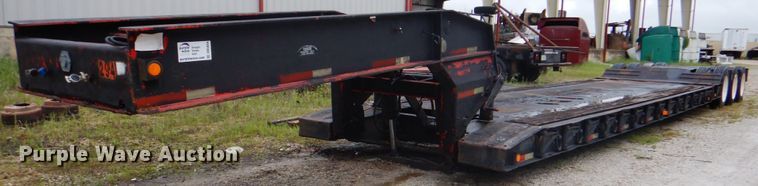 image for item DK5684 1980 Fruehauf  lowboy equipment trailer