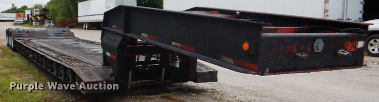 image for item DK5684 1980 Fruehauf  lowboy equipment trailer